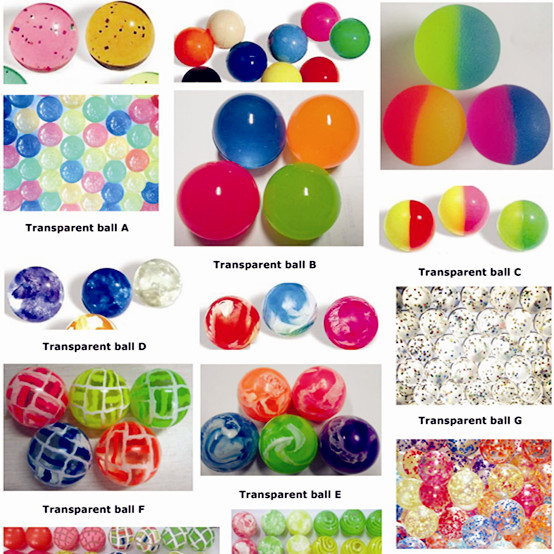 Transparent Bouncy Balls